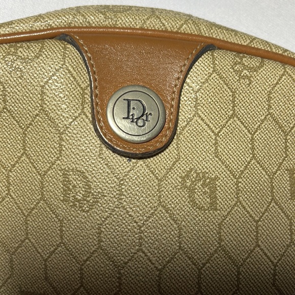 Christian Dior honeycomb old shoulder bag beige PVC full pattern - Picture 8 of 13